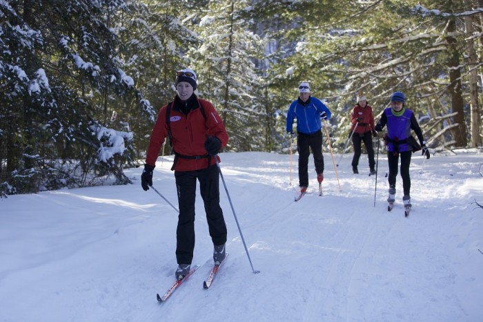 Arrowhead skiers