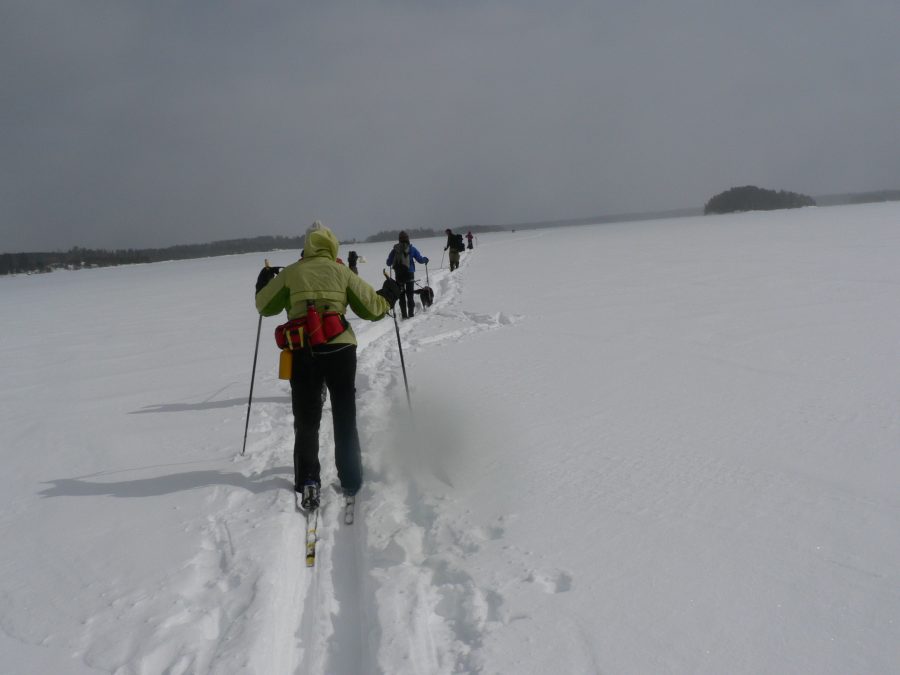 Cross Quetico Tour skiers