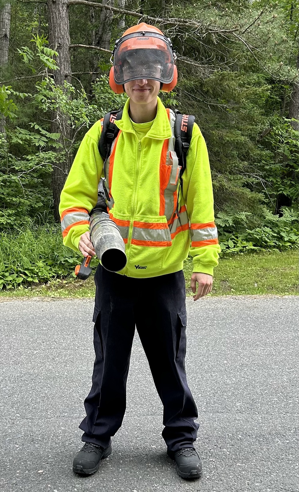 staff in high vis and protective equipment