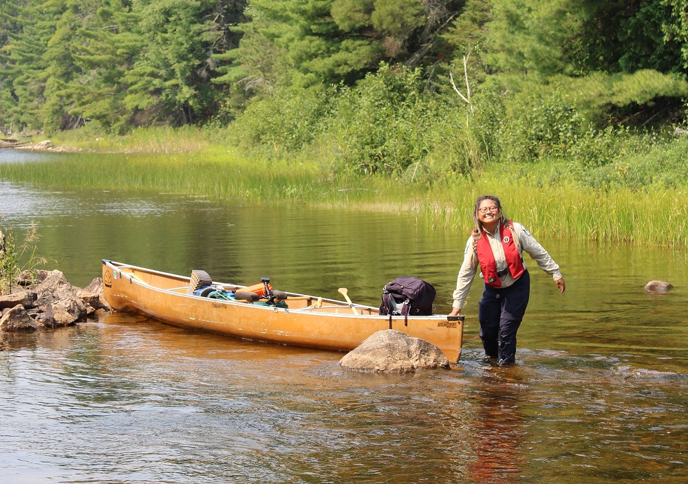 staff with canoe