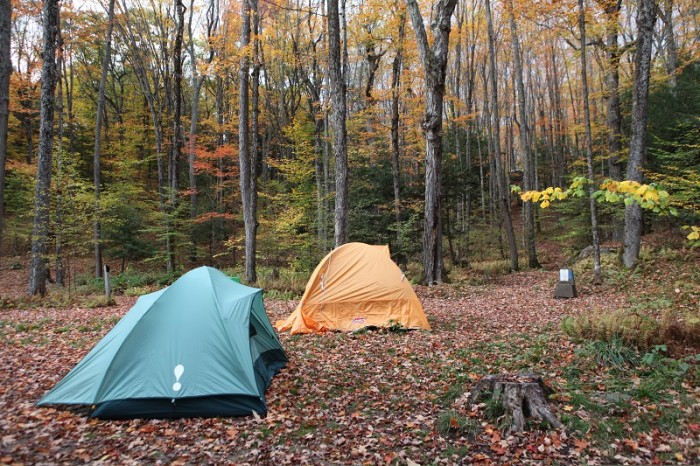 fall campsite