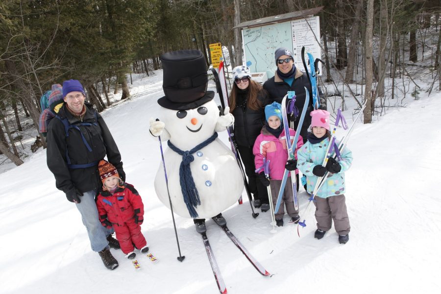 families of skiers