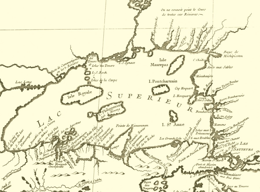 map of Lake Superior