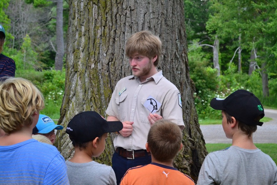 Michael teaching campers