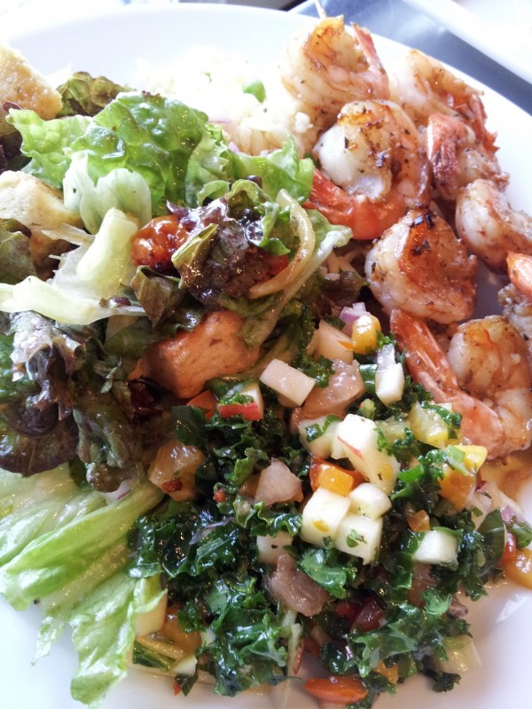 Jerk Shrimp Kale Salad