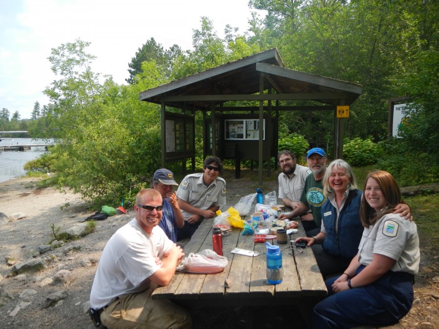 Lunch at Prairie Portage Stn