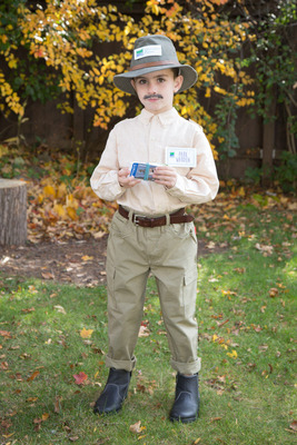 kid dressed as park ranger