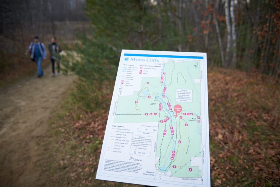 Mono Cliffs Provincial Park Map