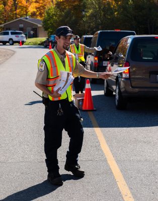 Park Warden working Algonquin's West Gate 