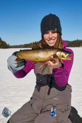 Silent Lake ice angler