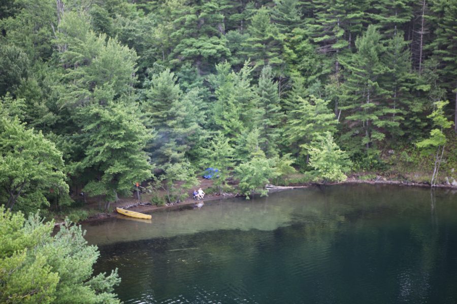 lakeside campsite