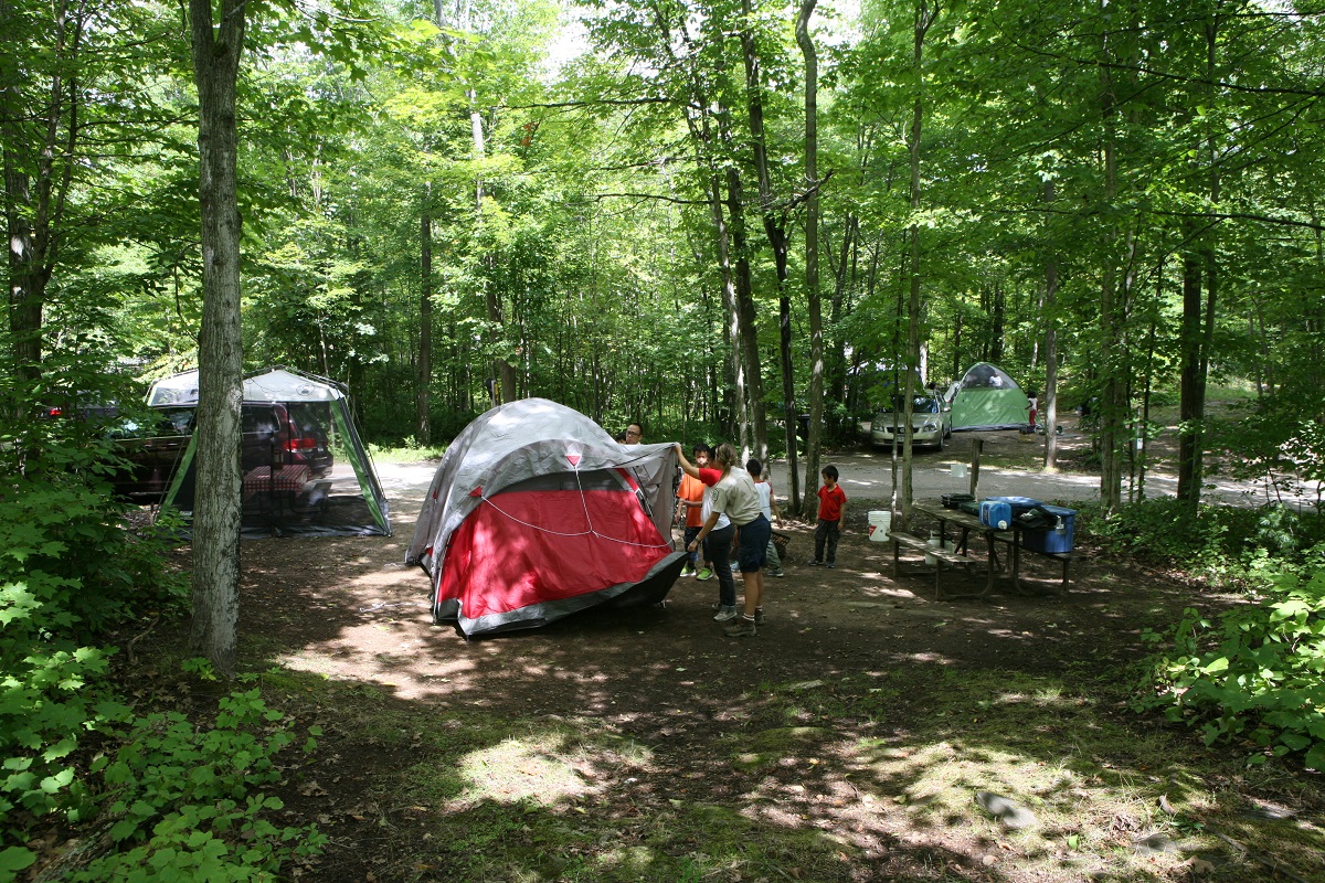 tents and campgrounds