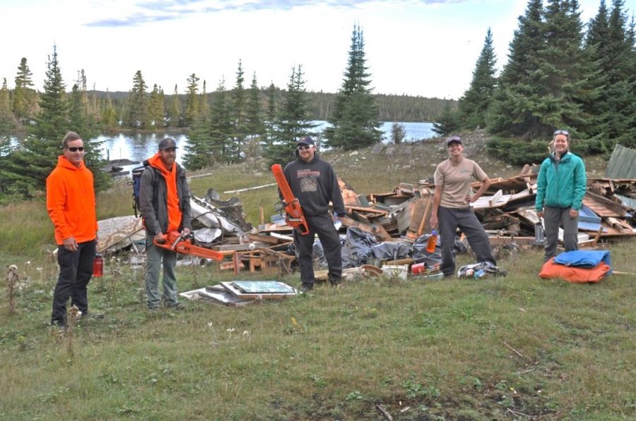 Group of resource crew stand in field