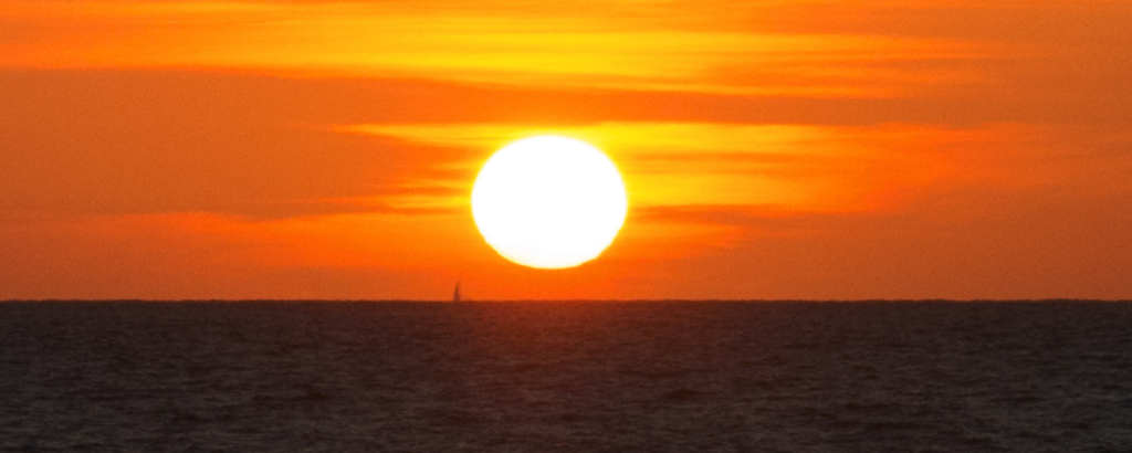 sunset over lake