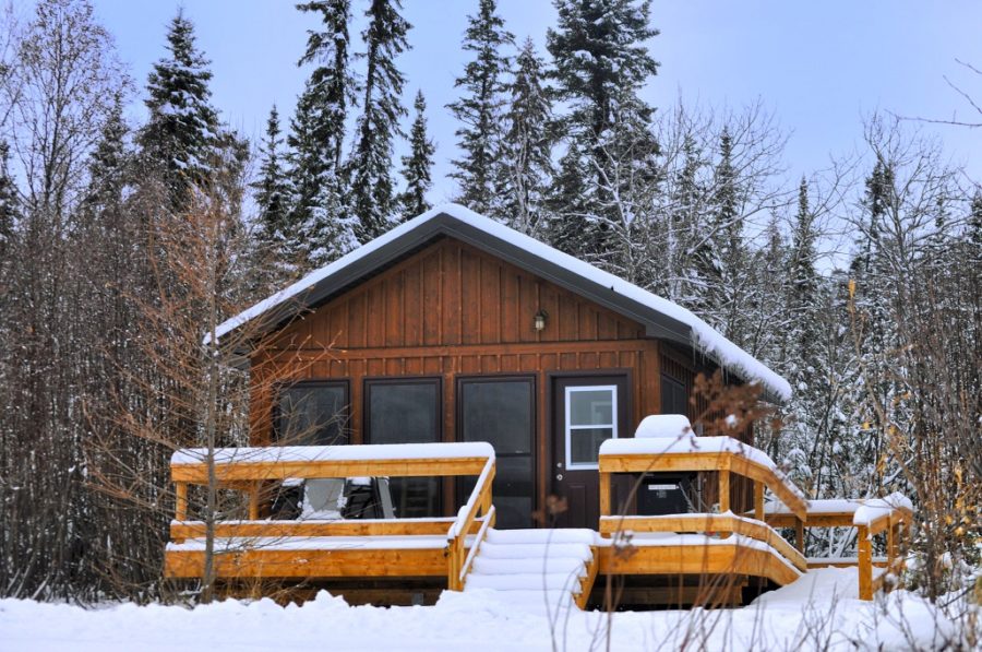 winter cabin