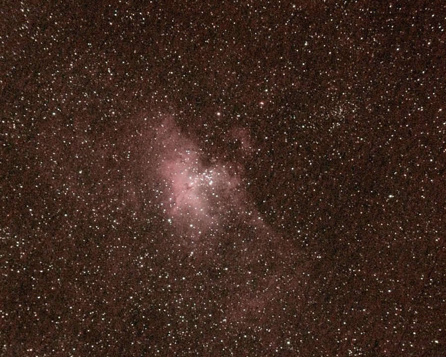 Stars with a nebula in the centre