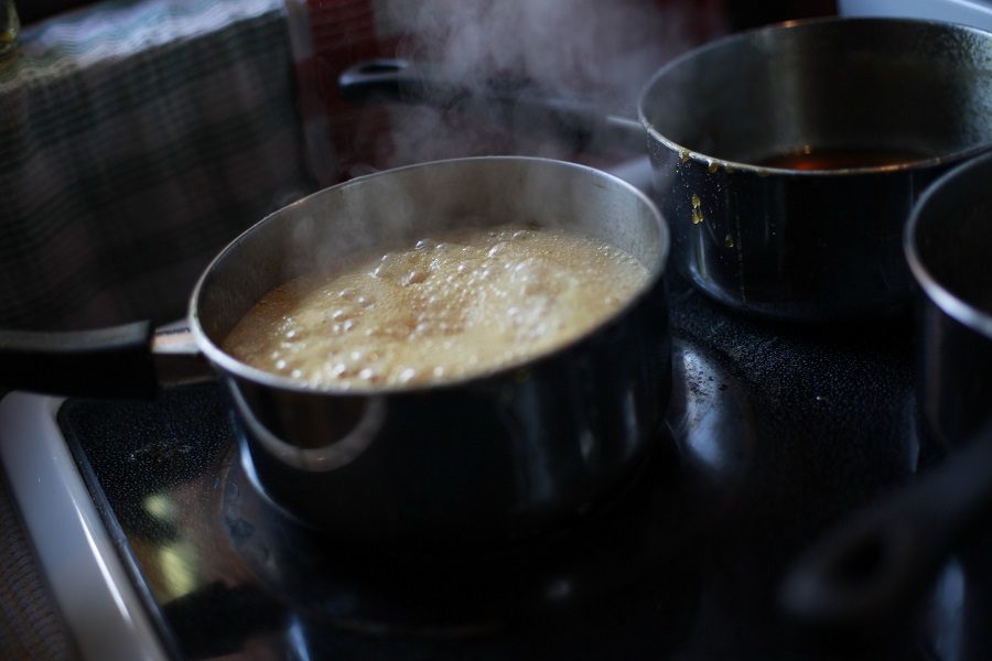 Syrup boiling