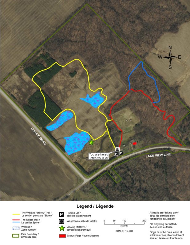 trail map of John E Pearce PP