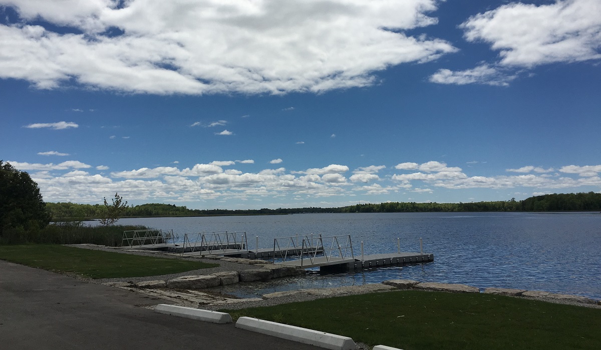 Boat launch at Emily Provincial Park