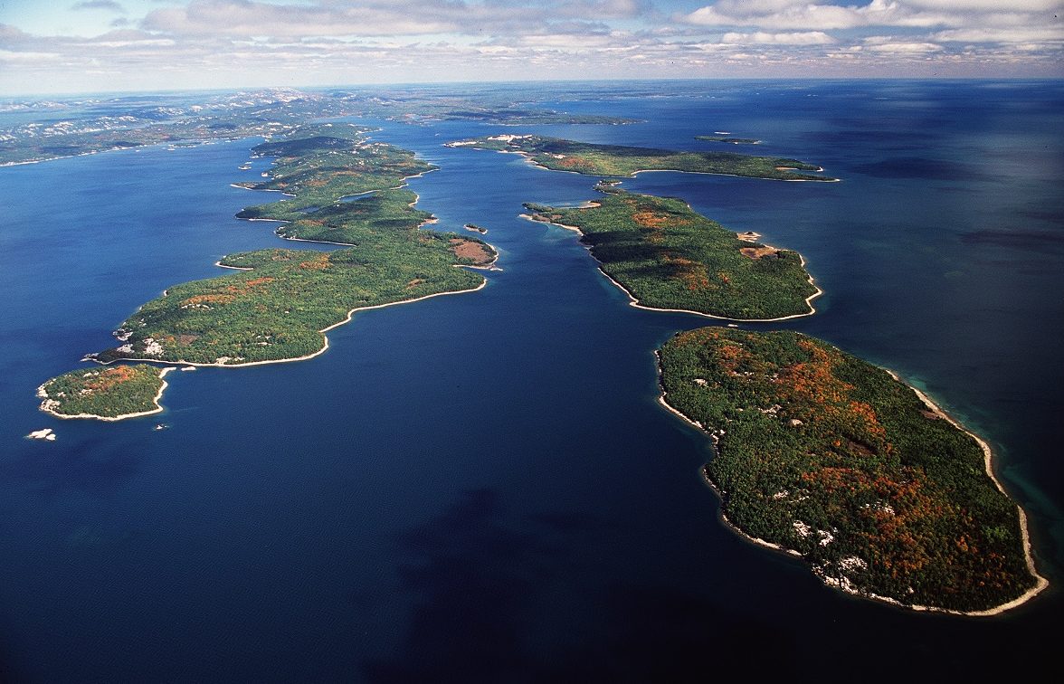 Arial photo of Killarney Peninsulas