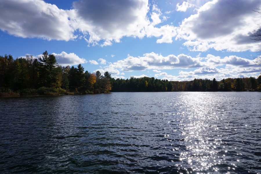 Frontenac view of the water on a sunny day