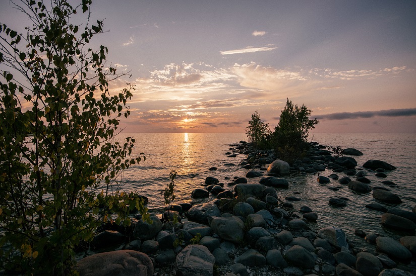 Sunset over Lake Huron