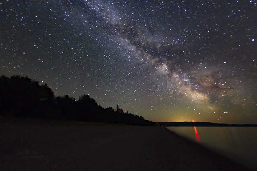 Lake Superior observation area starscape