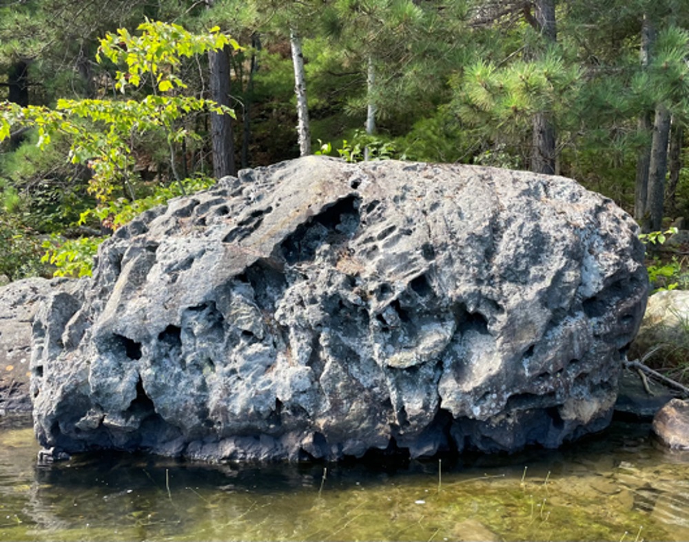 Glacial Erratic in George Lake