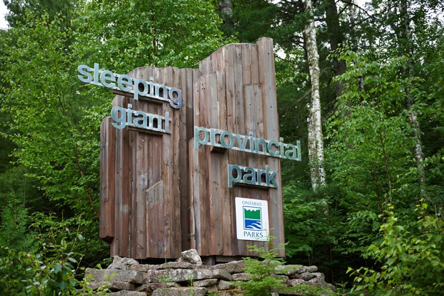 Sleeping Giant park sign