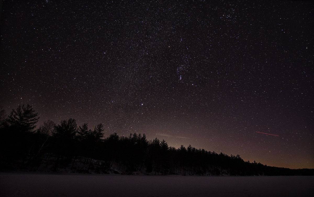 Starry night sky