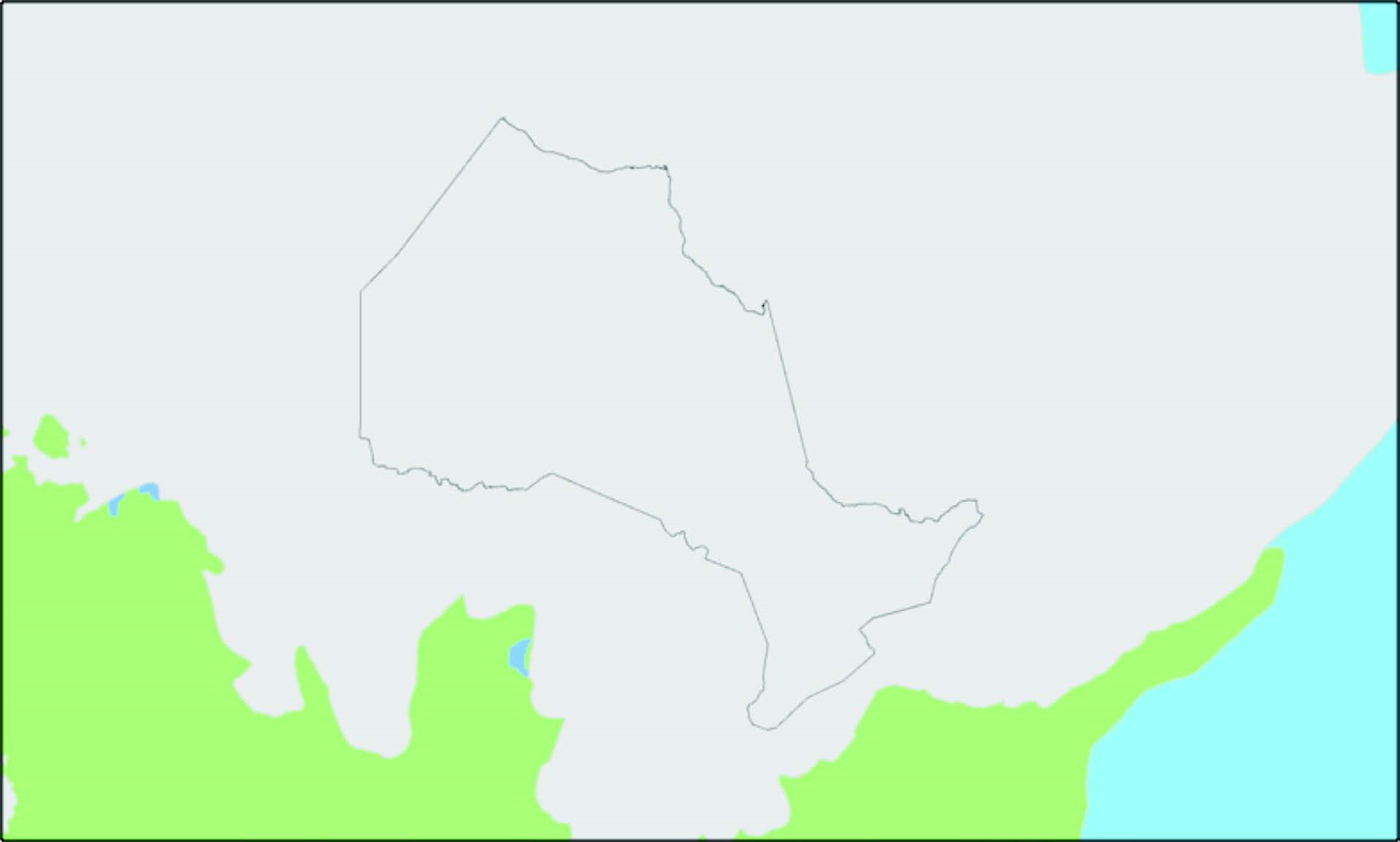 Diagram of land vs ice and water