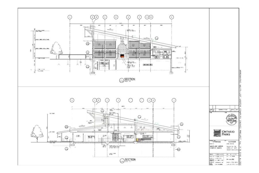 blueprints of Visitor Centre