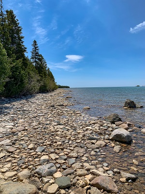 rocky shoreline