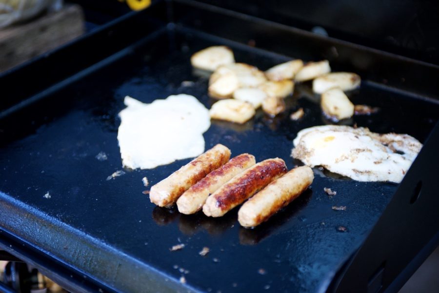 breakfast on grill