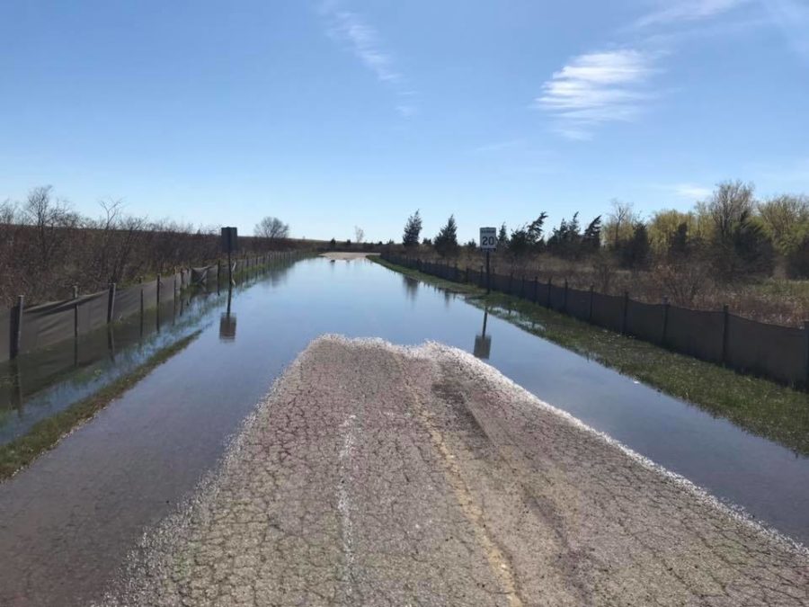 flooded road