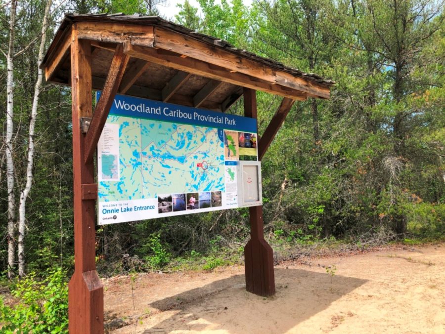 Kiosk Sign at Onnie Lake Access Point