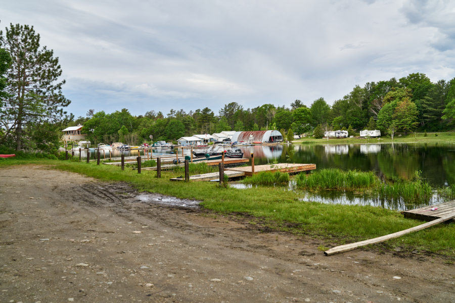 View from the park looking out to Sturgeon Bay Marina.