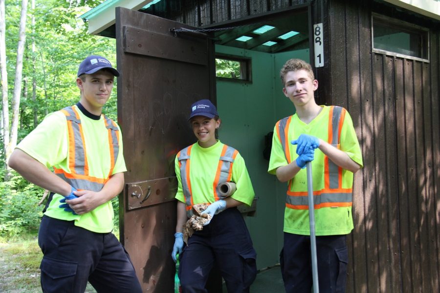 three maintenance staff