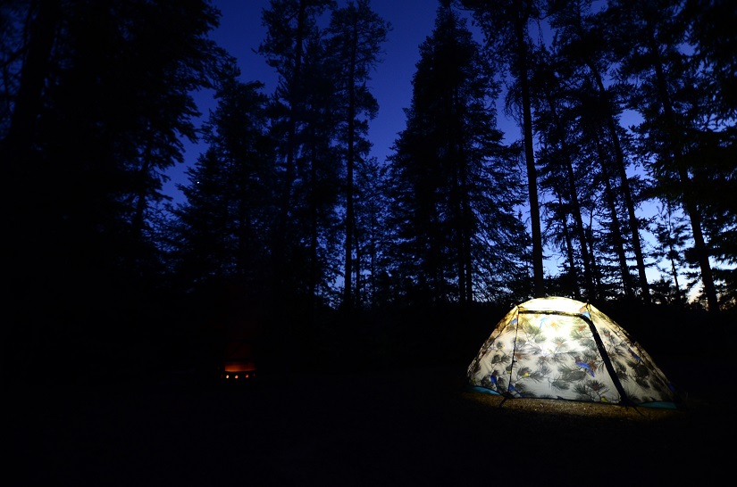 Glowing tent