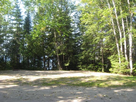 View of site 41 with the water in the background.