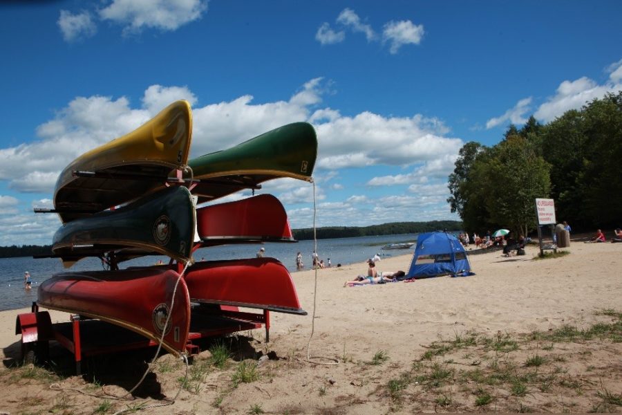 View of one of the three beaches.