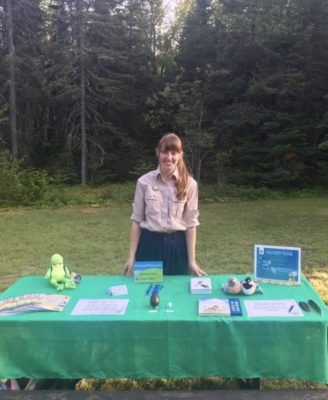 Discovery program table and staff.