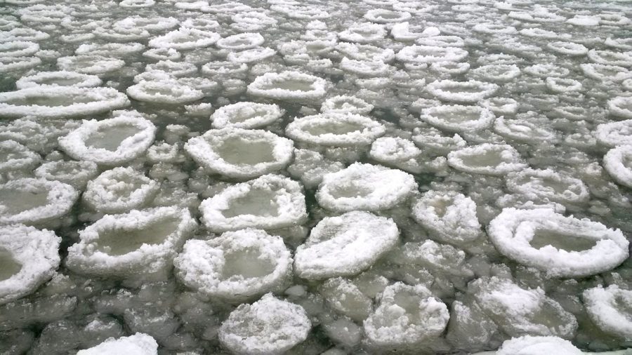 Pancake ice