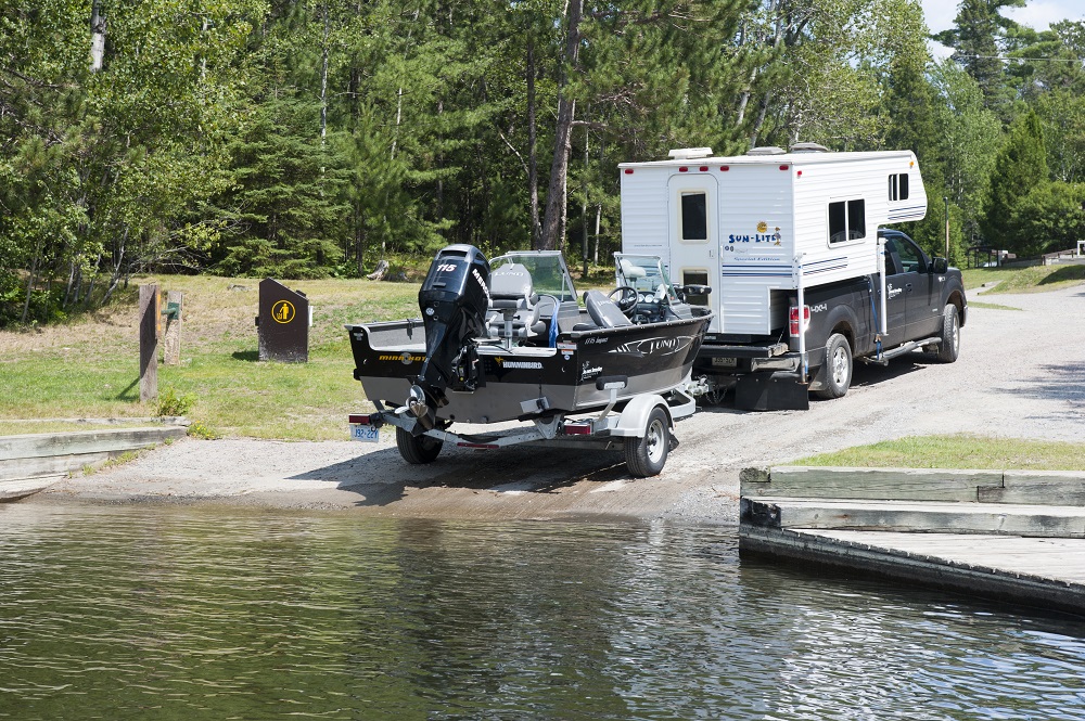 boat at boat launch