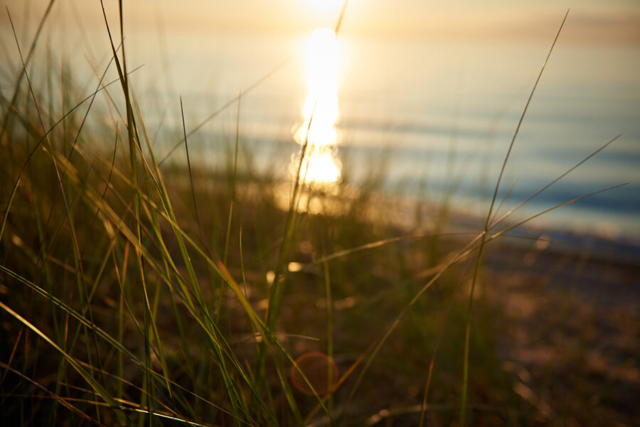 Sunset at Pinery Beach.