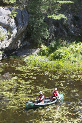 Grundy Lake canoers.