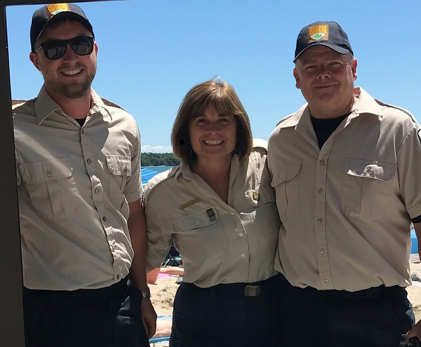 Three staff members together