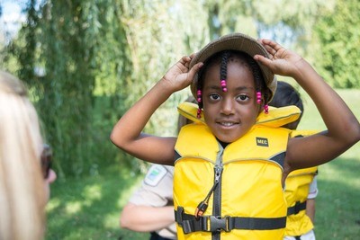 girl in lifejacket