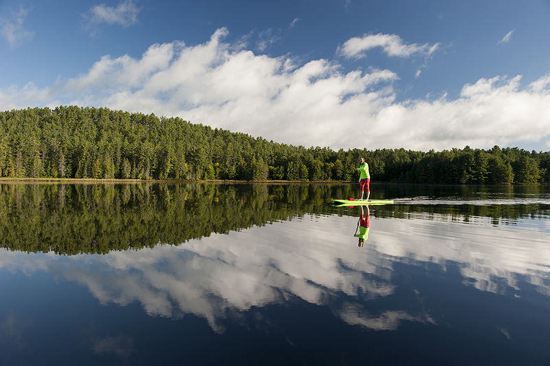 person on SUP