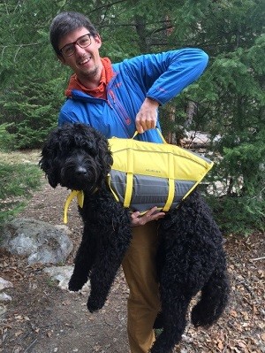 dog in lifejacket